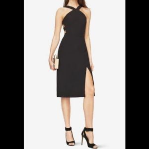BCBG MAXAZRIA CUT OUT DRESS IN BLACK SIZE 10 NWT